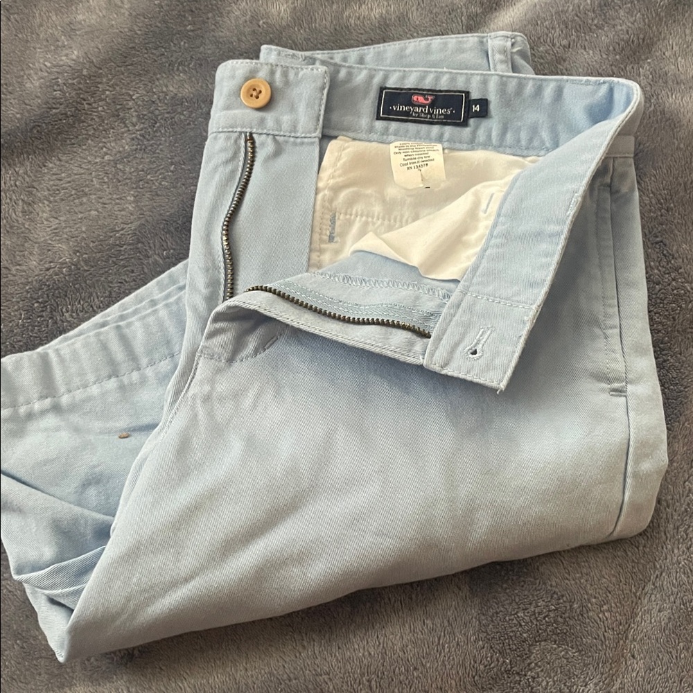 Vineyard Vines Light Blue Boy’s Chino Shorts